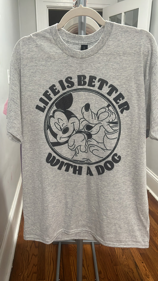 Better with a Dog Tee - Large