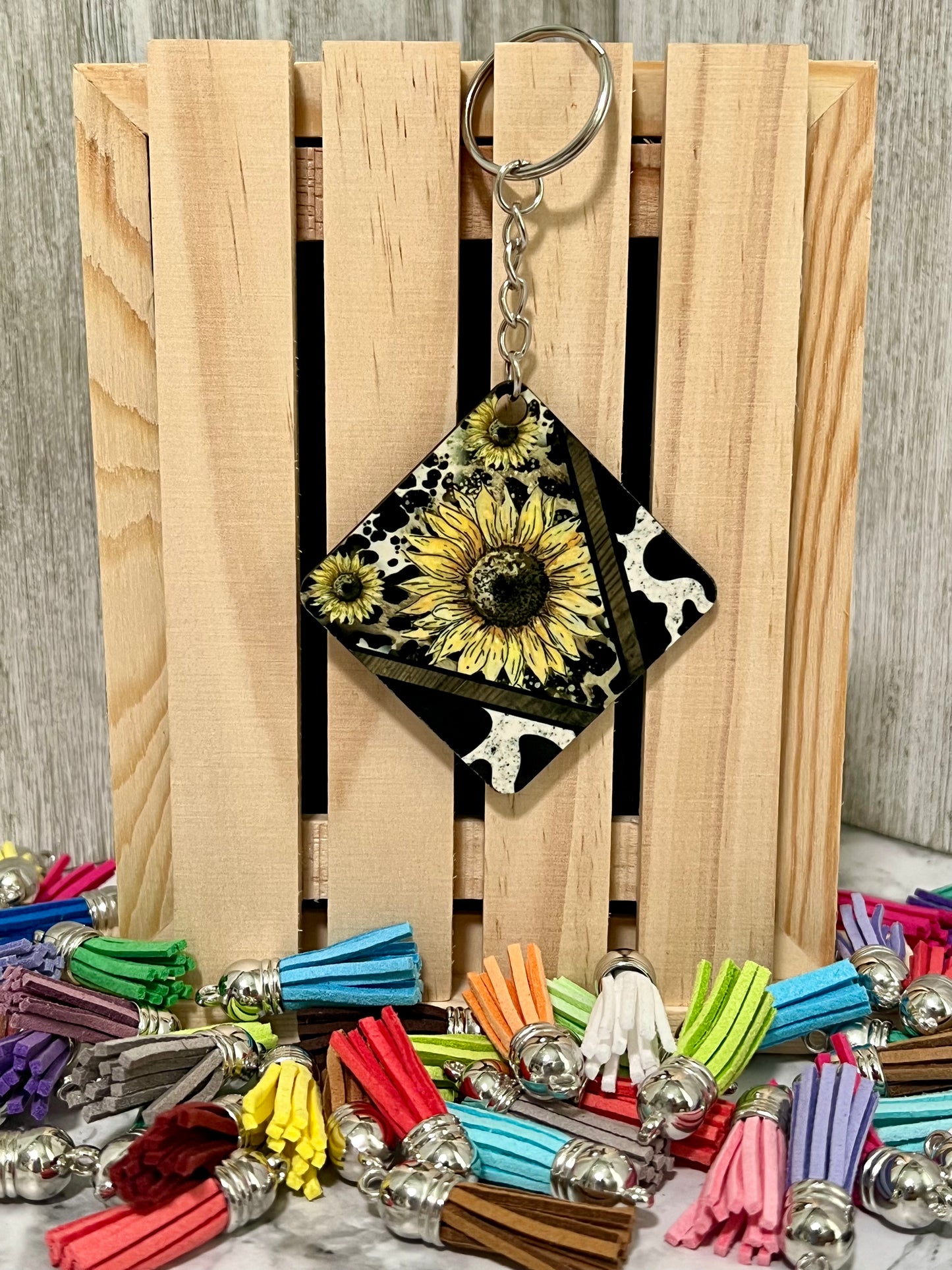 Sunflower Keychain